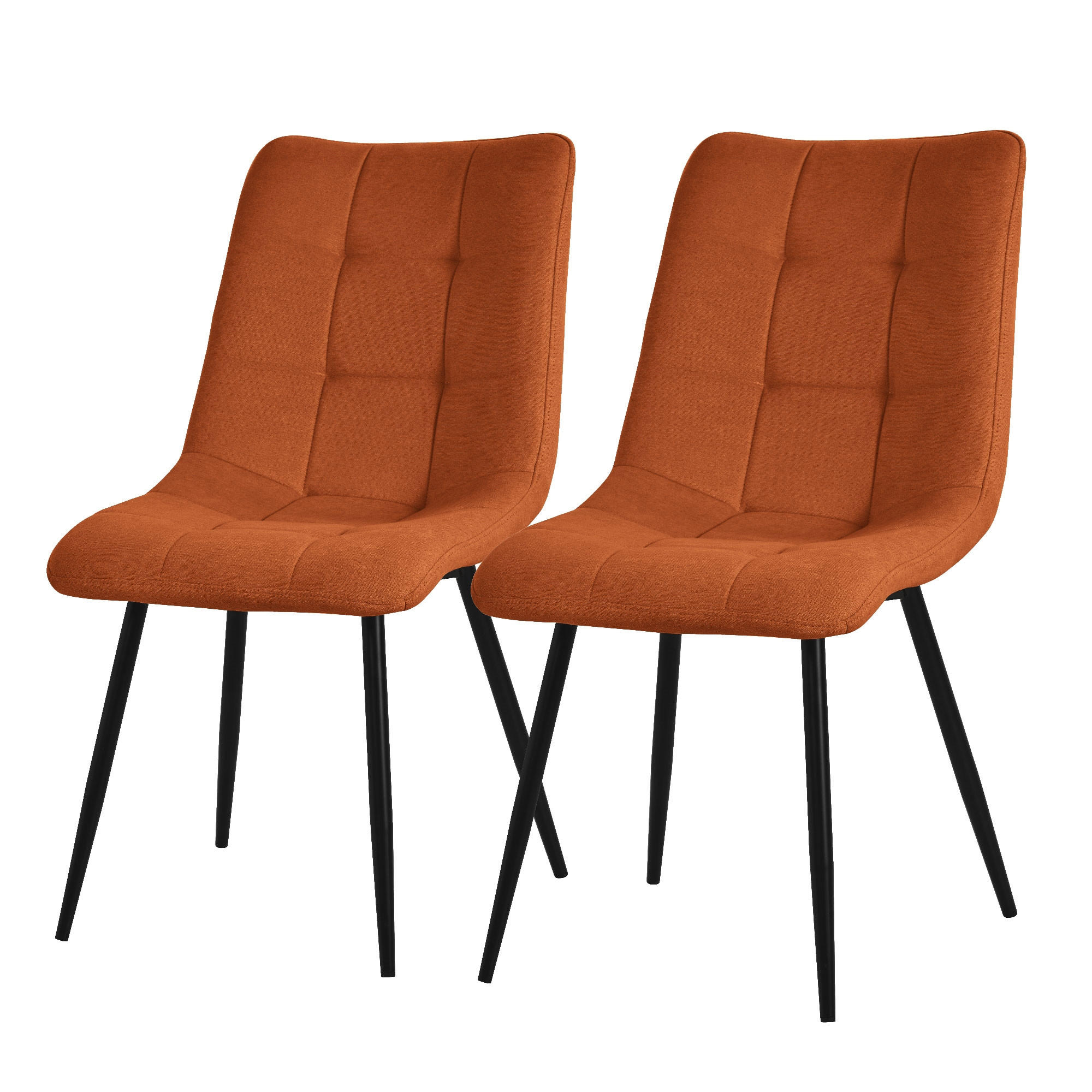 ML-DESIGN JÍDELNÍŽIDLA, SADA 2 KS, oranžový látkový potah
