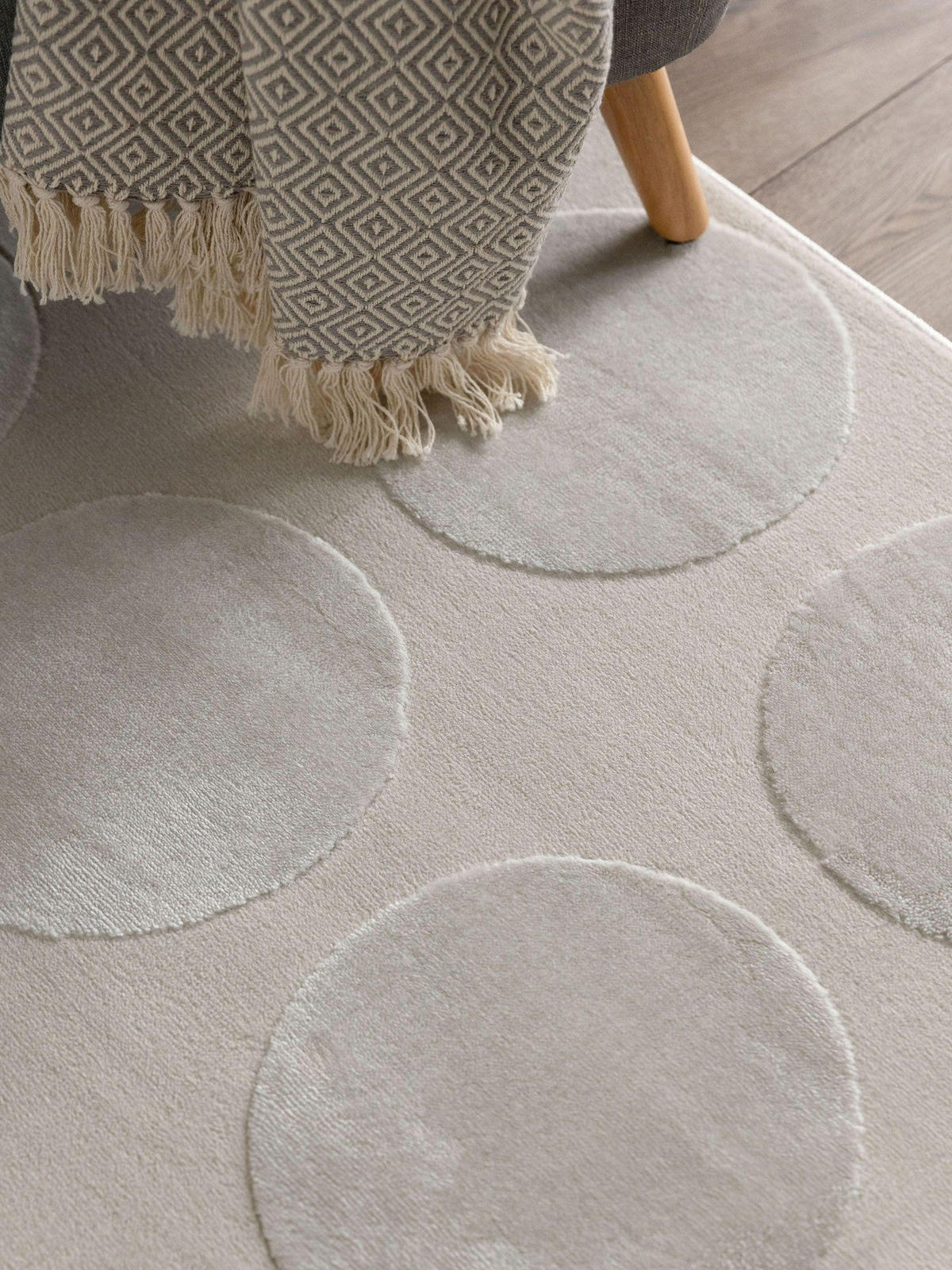 TEPPICH Claire Cream 160x230 cm - Creme, Kunststoff (160/230cm) - benuta