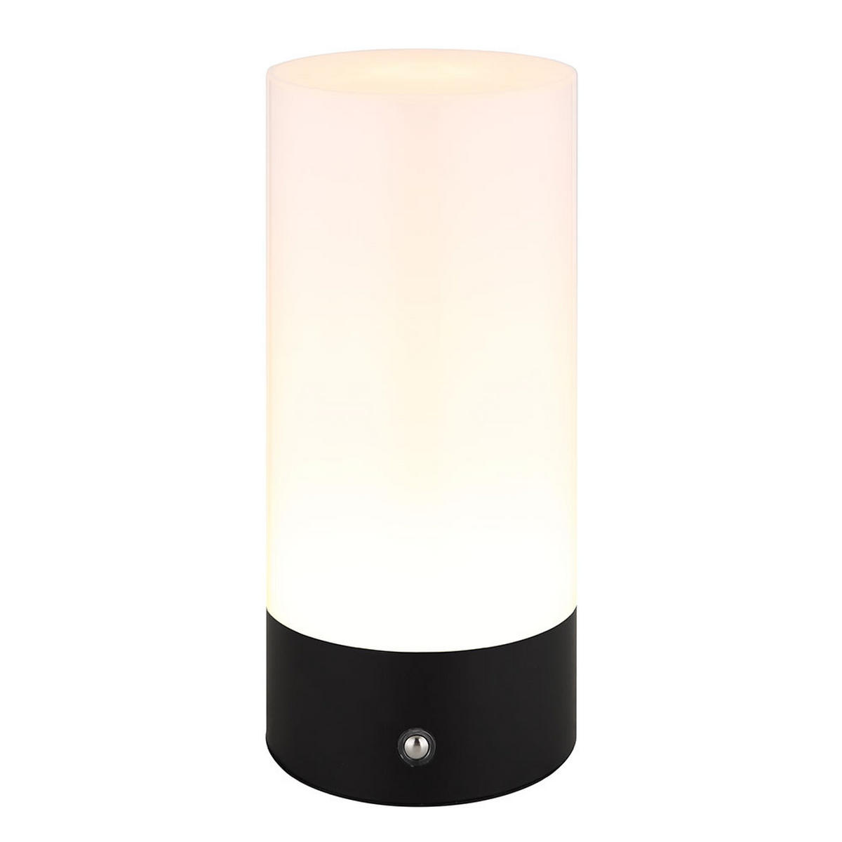 TISCHLEUCHTE RGB-LED Metall, Akku, Touchdimmer, 2er Set - Weiß, Metall (8.8/8.8/19cm) - Globo Lighting