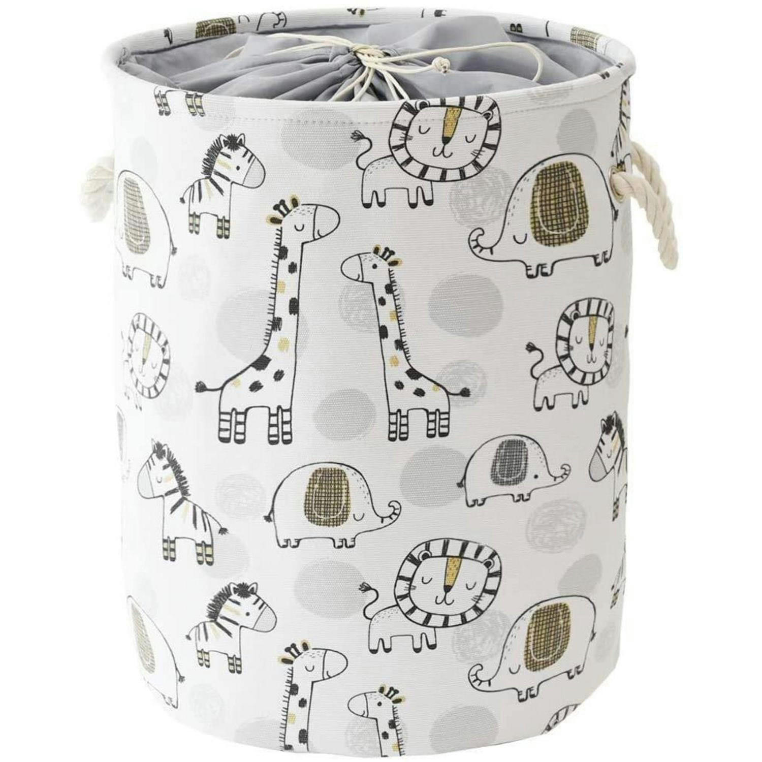 WÄSCHEKORB Kinderzimmer Giraffe 42 L - Multicolor, Textil (35.6/43.2/35.6cm)