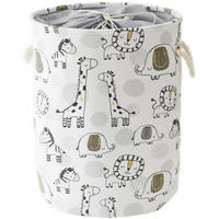 WÄSCHEKORB Kinderzimmer Giraffe 42 L - Multicolor, Textil (35.6/43.2/35.6cm)