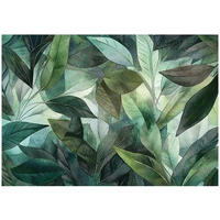 FOTOTAPETE Blätter Dschungel Natur Wohnzimmer Vlies Tapete 400x280 - Multicolor, Papier (400/280cm) - Wallarena