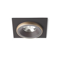 EINBAULEUCHTE SHARM SQ I braun/perlgold 10 W - Goldfarben, Metall (115/115/15cm) - Rendl