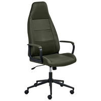 BÜROSTUHL Dunkelgrün Rebel - Dunkelgrün/Schwarz, Textil (67/120/67cm) - Beliani
