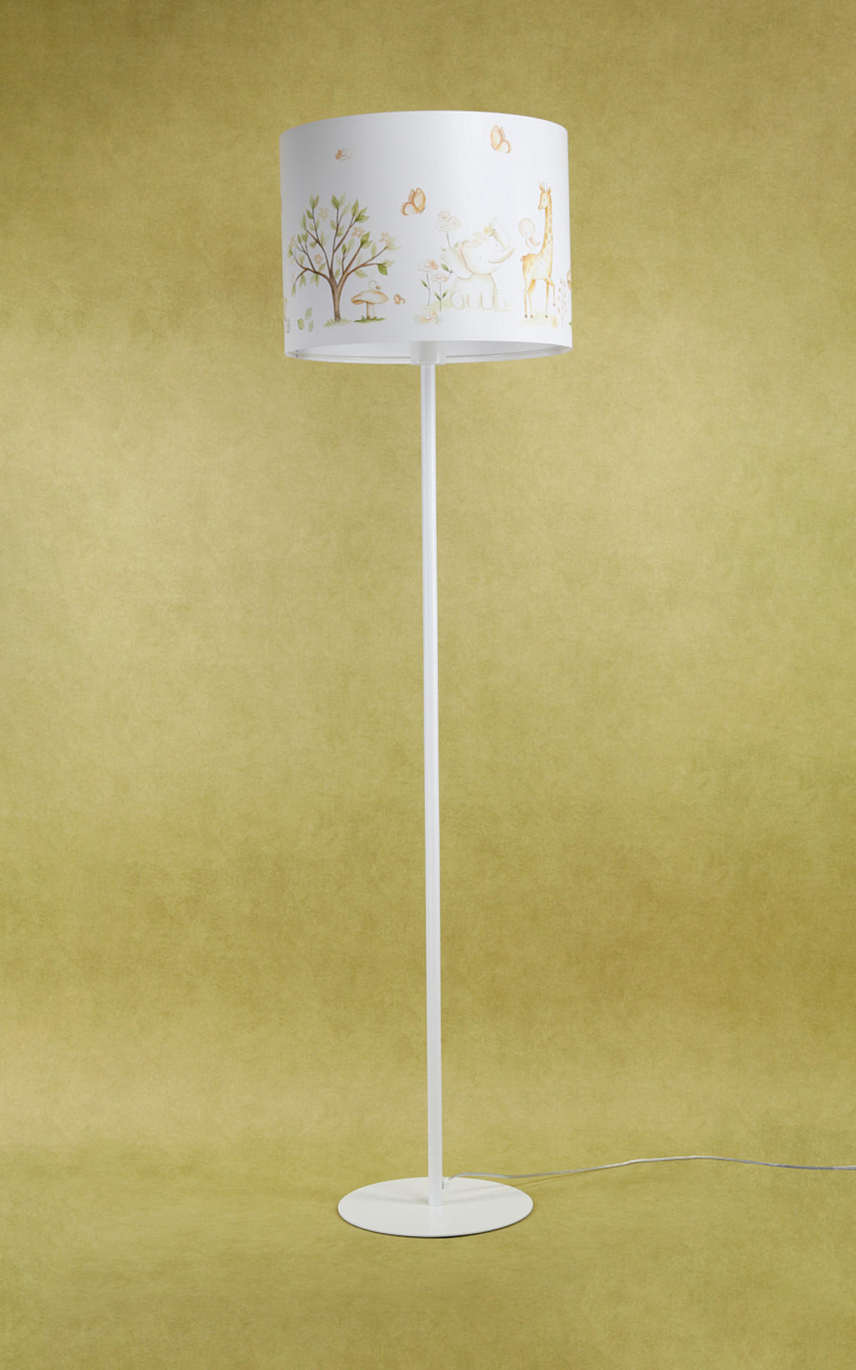 STEHLAMPE Bunt 40/30 cm - Multicolor/Weiß, Kunststoff (30/3.8/30cm) - ONZENO