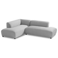 GARTENSOFA CALABRIA - Hellgrau, Kunststoff (251/74/193cm) - IDIMEX