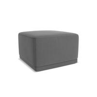 POUF Samt Stoff Grau - Schwarz/Grau, Kunststoff/Textil (65/40/65cm) - Makamii