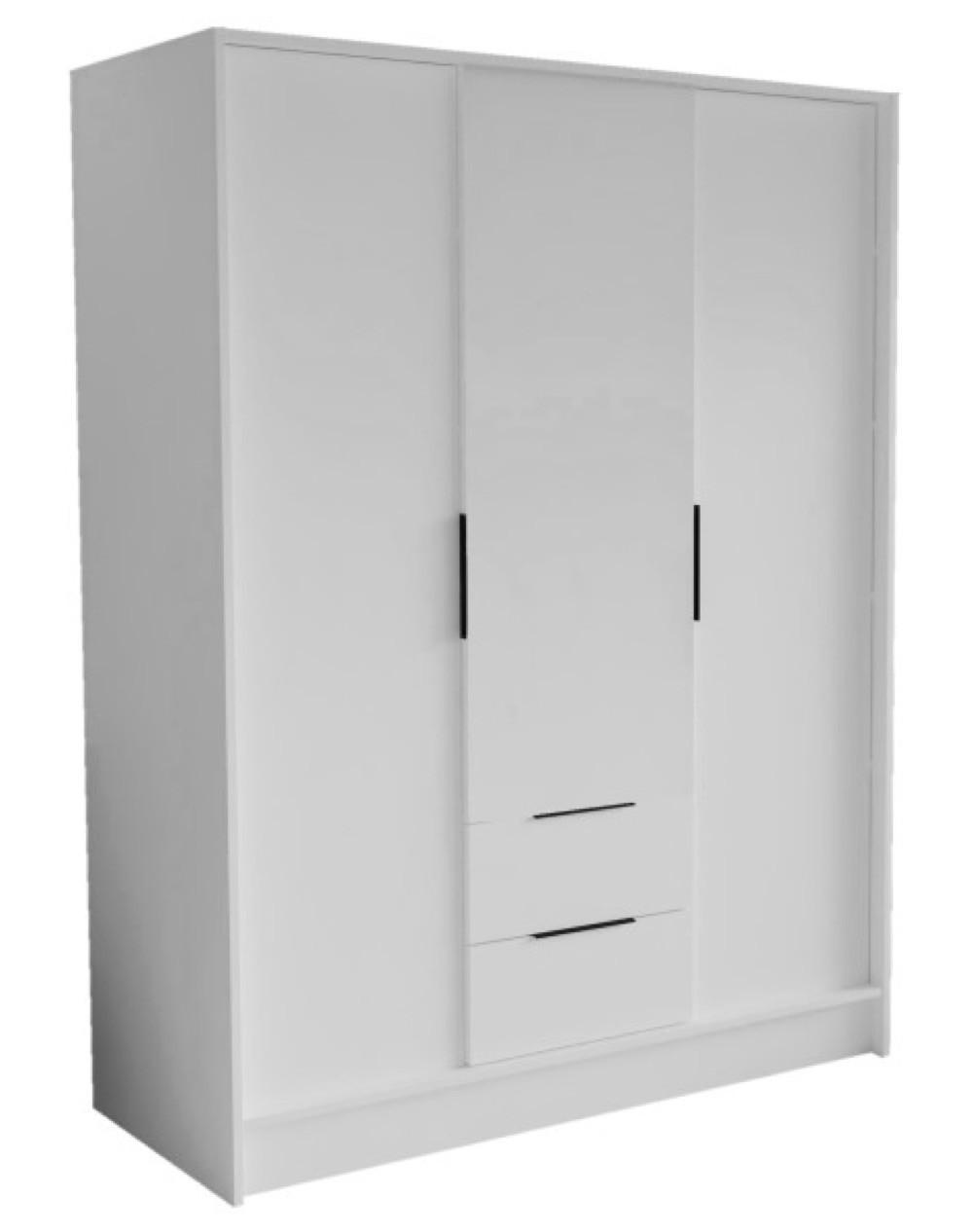 SCHRANK Weiß NIKOLA Mit Verstellbaren Regalen 150 cm - Weiß, Holzwerkstoff (150.5/200/51cm) - Sepro Meble