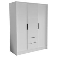 SCHRANK Weiß NIKOLA Mit Verstellbaren Regalen 150 cm - Weiß, Holzwerkstoff (150.5/200/51cm) - Sepro Meble