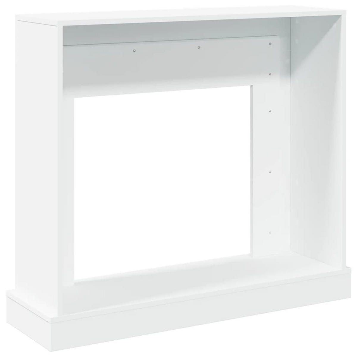 KAMINUMRANDUNG Weiss 100/30/87,5 Cm Holzwerkstoff - Weiß, Holzwerkstoff (30/87.5/100cm) - vidaXL