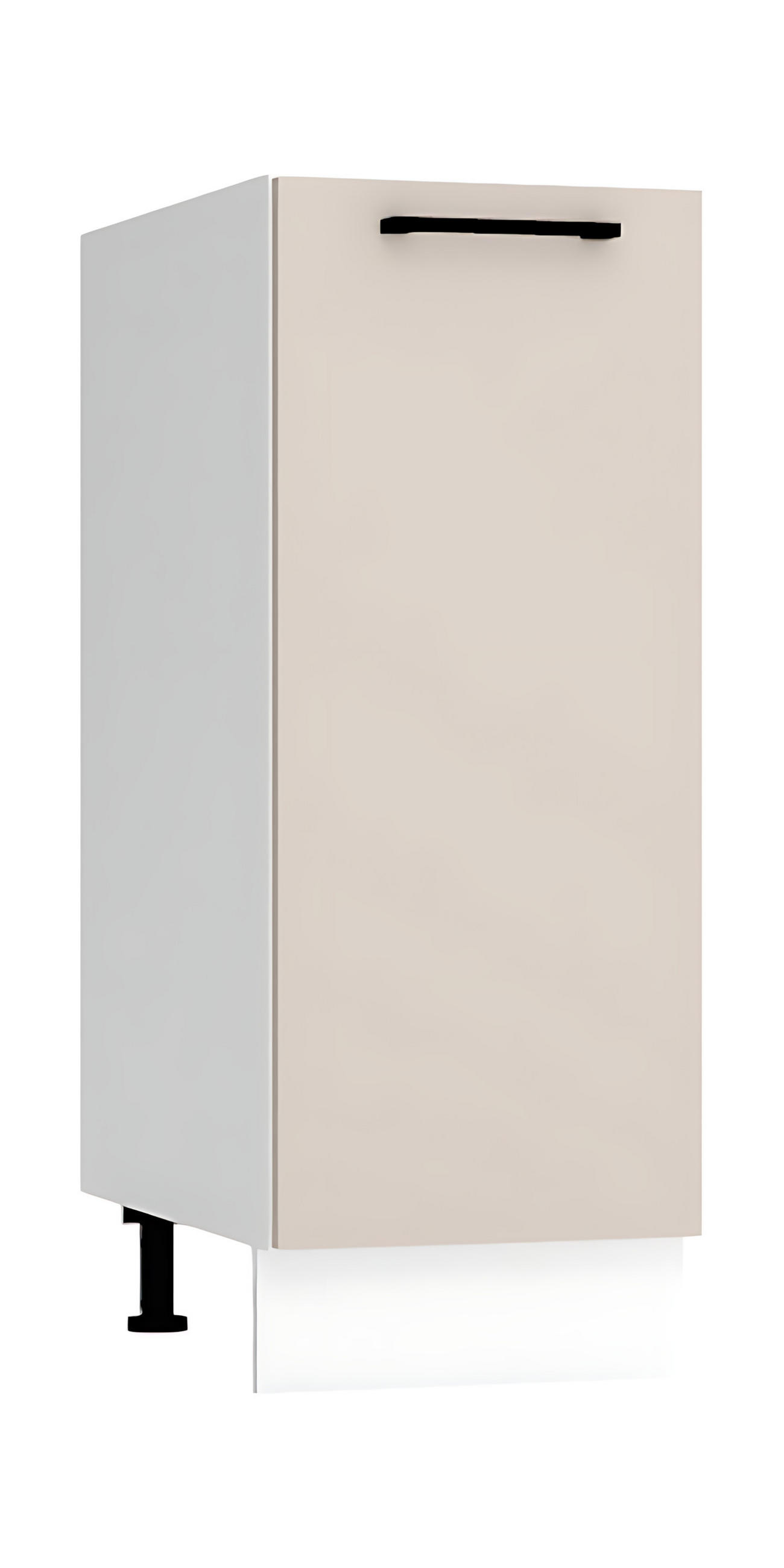 UNTERSCHRANK D30 P/L - Morvex - Funktionales Küchenelement - Beige, Holz/Metall (30/82/52.4cm) - ROYAL24_MARKT