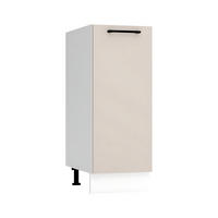 UNTERSCHRANK D30 P/L - Morvex - Funktionales Küchenelement - Beige, Holz/Metall (30/82/52.4cm) - ROYAL24_MARKT