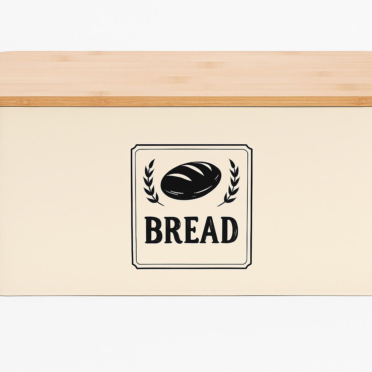 BROTKASTEN - Beige, Holz/Metall (33/13.5/19cm) - Relaxdays