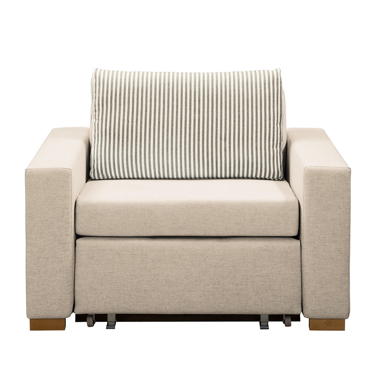 SCHLAFSESSEL - Kaschmir/Silberfarben, Textil (110/90/90cm) - home24