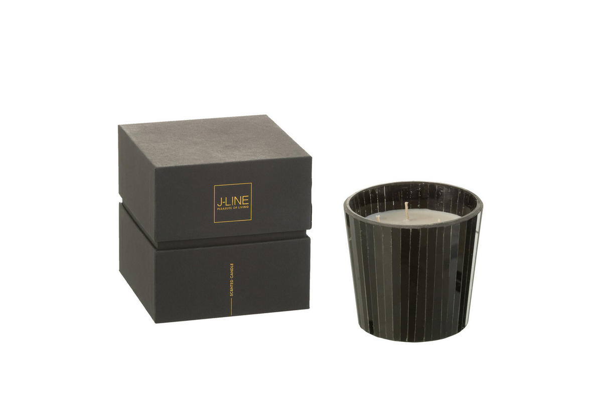 DUFTKERZE NOA - Schwarz - S - 35 Std. - Schwarz, Paraffin (12/11.5cm) - J-Line