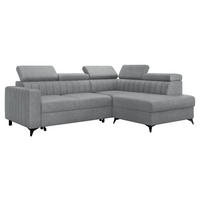 ECKSOFA Milano 2RRLXP, Seite: Rechts 2R+R+LXP - Dunkelgrau, Holz/Textil (249/195cm) - MIRJAN24