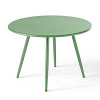 GARTEN-LOUNGETISCH, Kaktusgrünen - Dunkelgrün, Metall (90/50/34cm) - Oviala