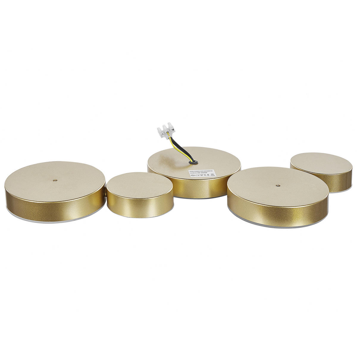 DECKENLEUCHTE Luga 20/54/3 cm - Goldfarben, Metall (20/54/3cm) - Beliani