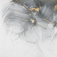 FOTOTAPETE Aquarell 300 x 280 cm - Grau, Papier (300/280cm) - Sanders & Sanders