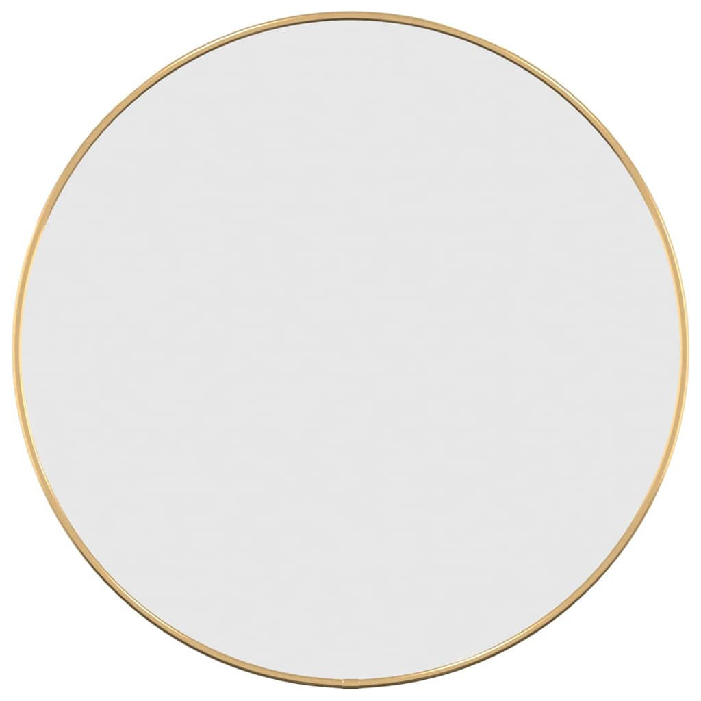 WANDSPIEGEL Golden Ø 50 Cm Rund - Goldfarben, Glas (50/50/50cm) - vidaXL