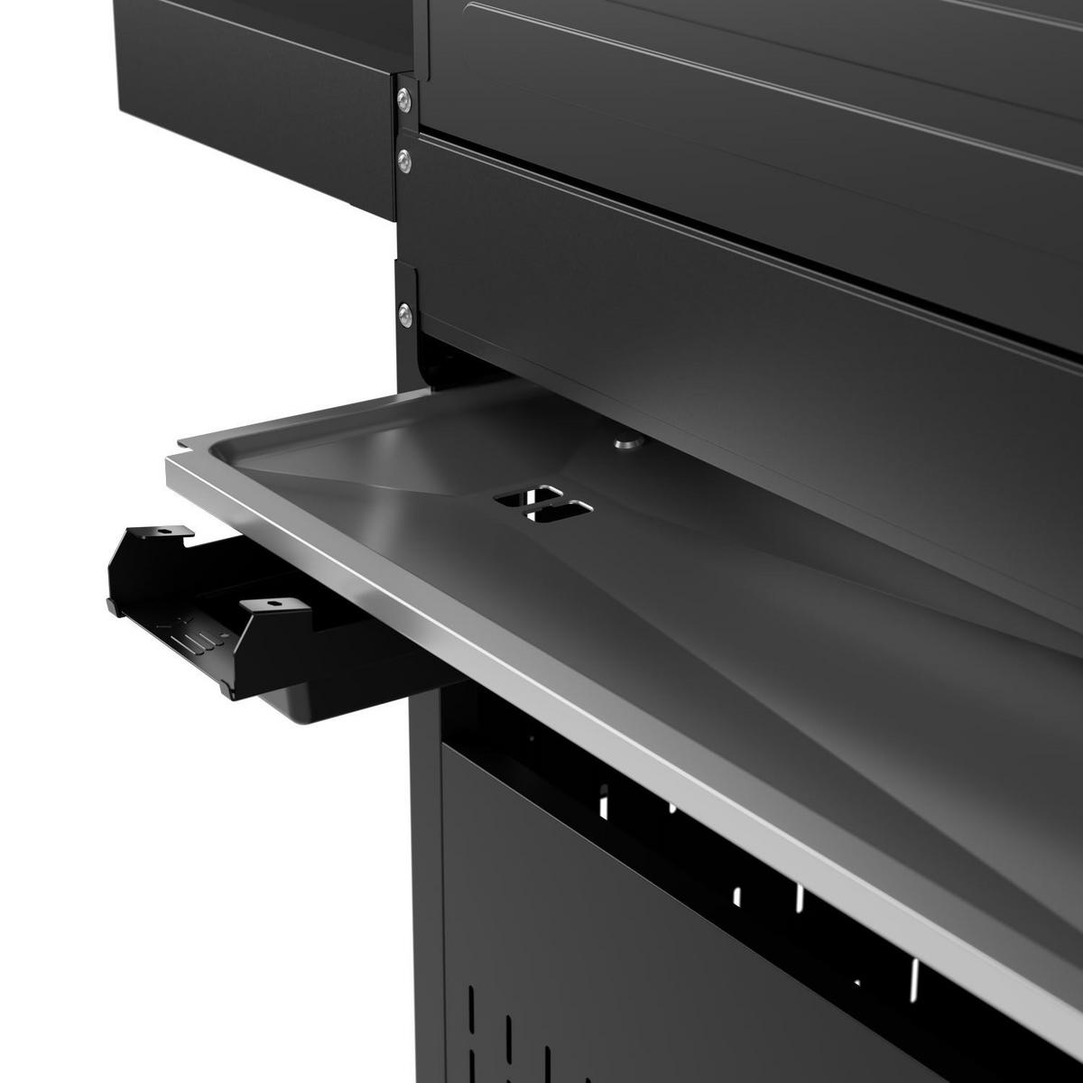 GASGRILL Tennessee Schwarz 6+1 - Schwarz, Metall (145/117/55cm) - Juskys
