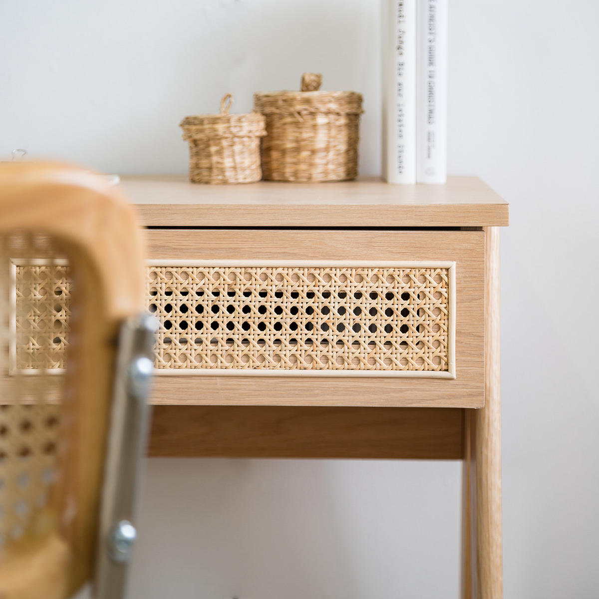 SCHREIBTISCH - Braun, Naturmaterialien/Holz (50/90/76cm) - home24