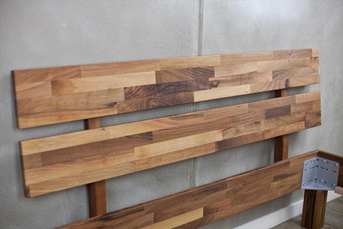 MASSIVHOLZBETT 120/200 cm aus Nussbaum - Braun, Holz (120/200cm) - MeinMassivholz