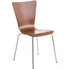 BESUCHERSTUHL Holz Braun - Braun, Holz/Metall (43/84/50cm) - CLP