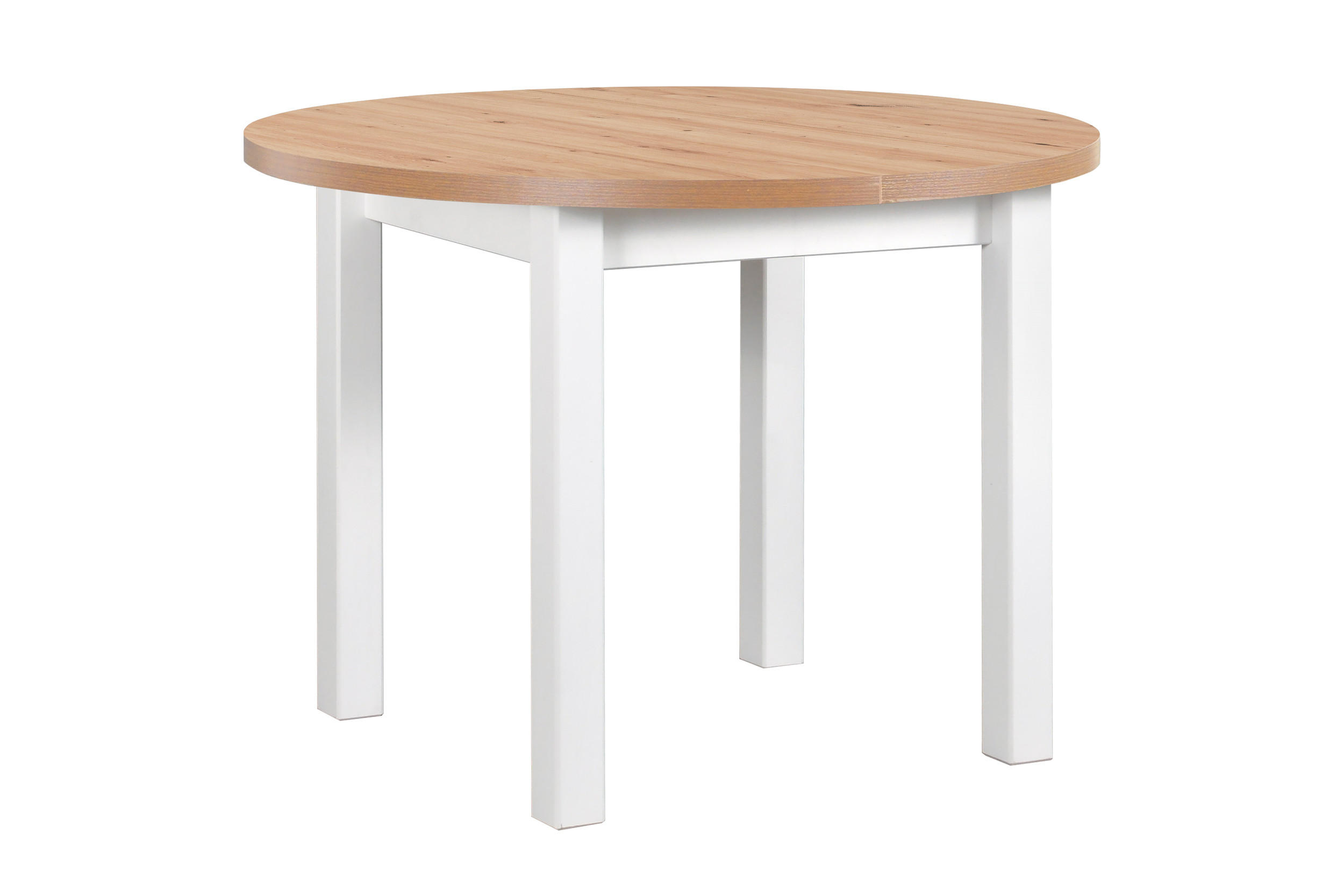 ESSTISCH Poli 4, 100-180 cm, artisan - Eiche Artisan/Weiß, Holz (180/100/76cm) - Leaf Design
