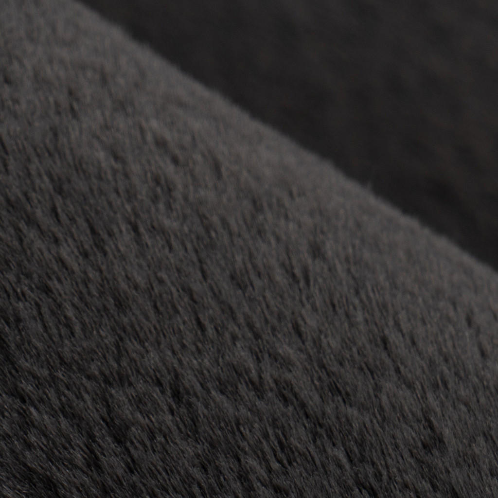 Thumbnail - carpet city Hochflor-Teppich, Schwarz, Textil, Uni, Rechteckig, 120x170 cm, Oeko-Tex® Standard 100, für Fußbodenheizung ...