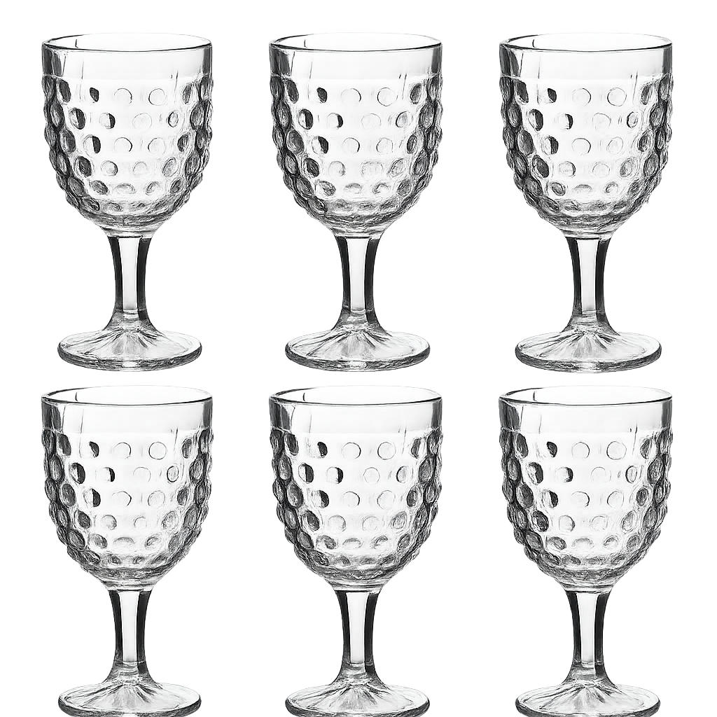 WEINGLAS Elise 6er Set Transparent 23.5/16/16 cm Glas - Transparent, Glas (0.28L) - Mondex
