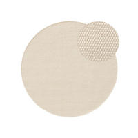 WOLLTEPPICH Rocco Weiß ø 150 cm rund - Weiß, Textil (150/150cm) - benuta Pure
