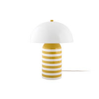 TISCHLAMPE Rayado Retro - Mehrfarbig - 23/23/30 cm - Currygelb, Metall (23/23/30cm) - Leitmotiv