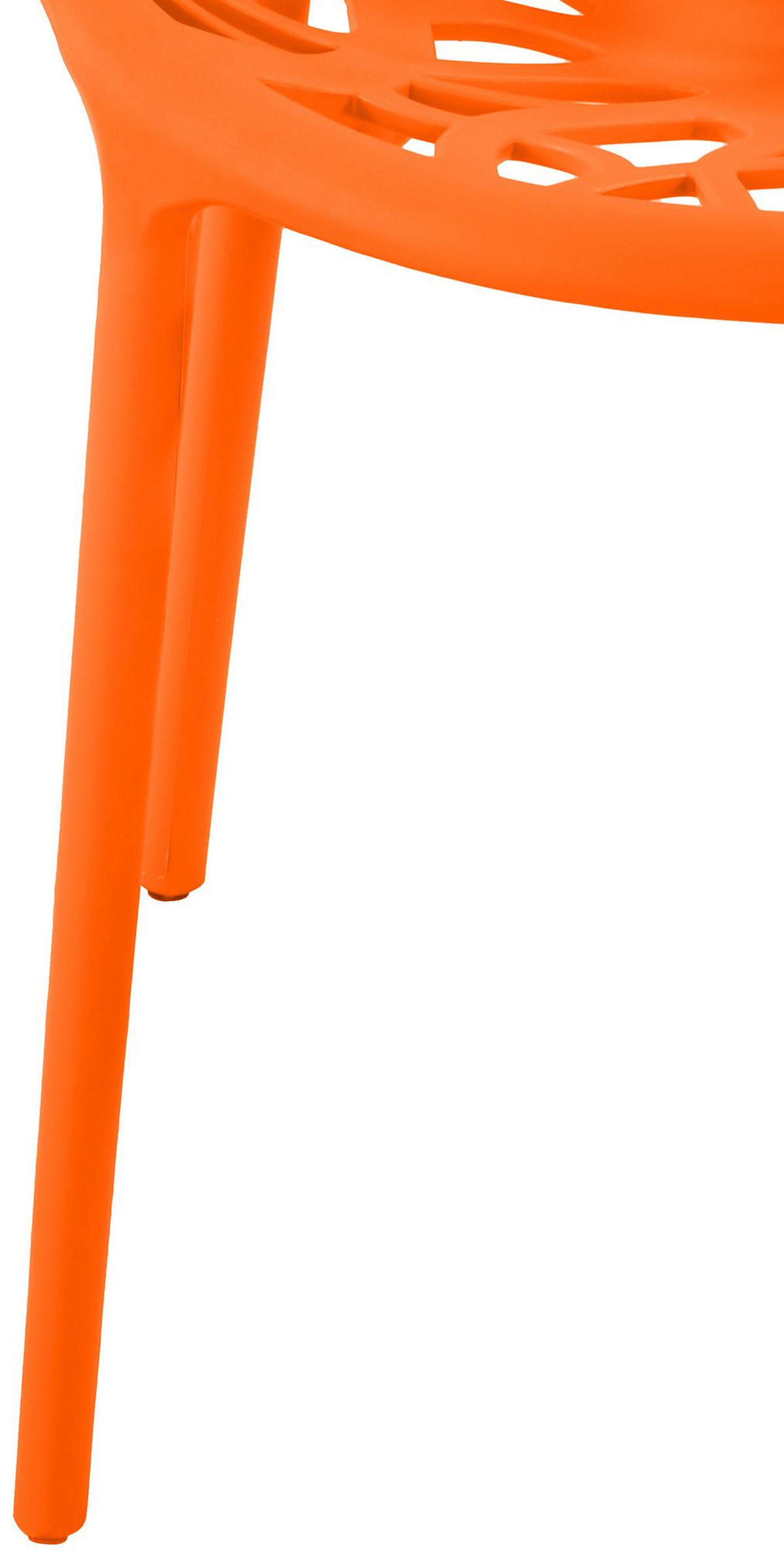 GARTENSTUHL Kunststoff Orange - Orange, Kunststoff (59/80/60cm) - CLP