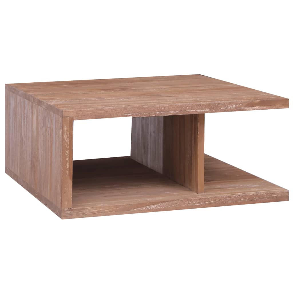 COUCHTISCH 70 x 70 x 30 cm Massivholz - Braun, Holzwerkstoff (70/70/30cm) - furnicato