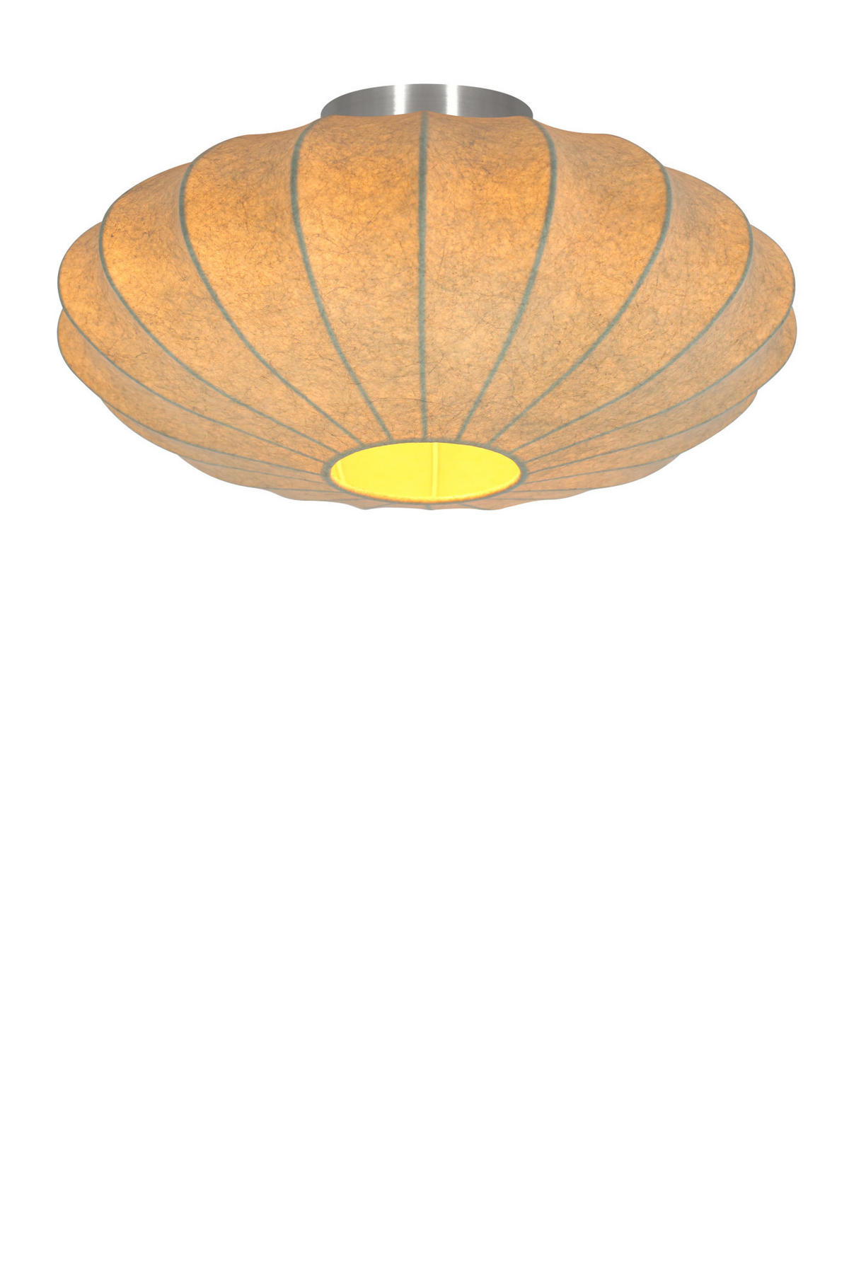 DECKENLEUCHTE Fay Braun Ø40/17,5 cm - Braun, Kunststoff (40/40/17.5cm) - Light & Living