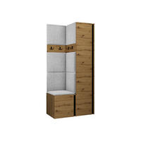 GARDEROBEN-SET Orion XXIV - Hellgrau/Eiche Artisan, Holzwerkstoff/Kunststoff (82/186/46cm) - MIRJAN24