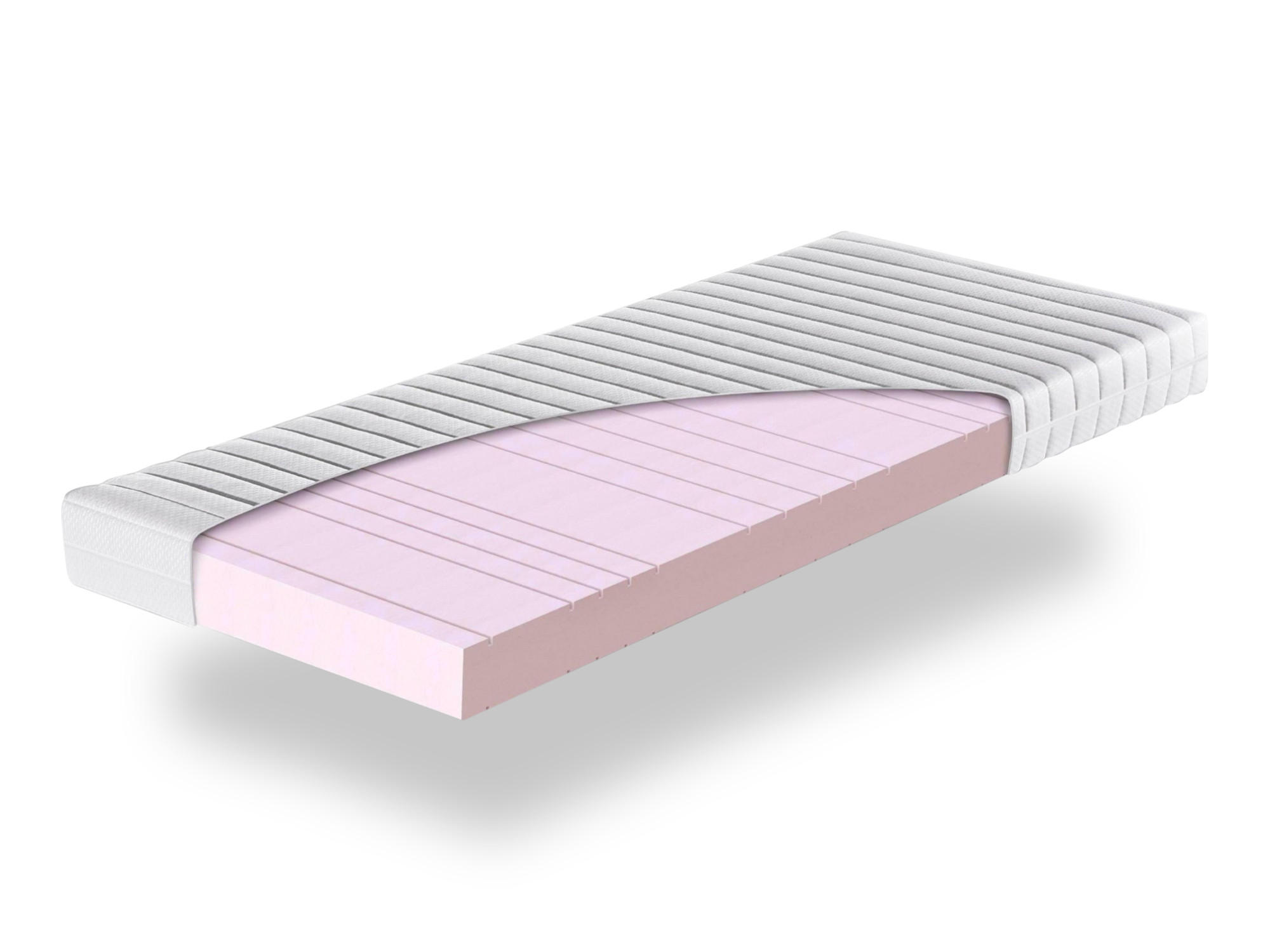 MATRATZE KSP-1000, 9-Zonen, Größe: 100x200, Härtegrad: H3 - Weiß, Textil (100/200cm) - Betten-ABC