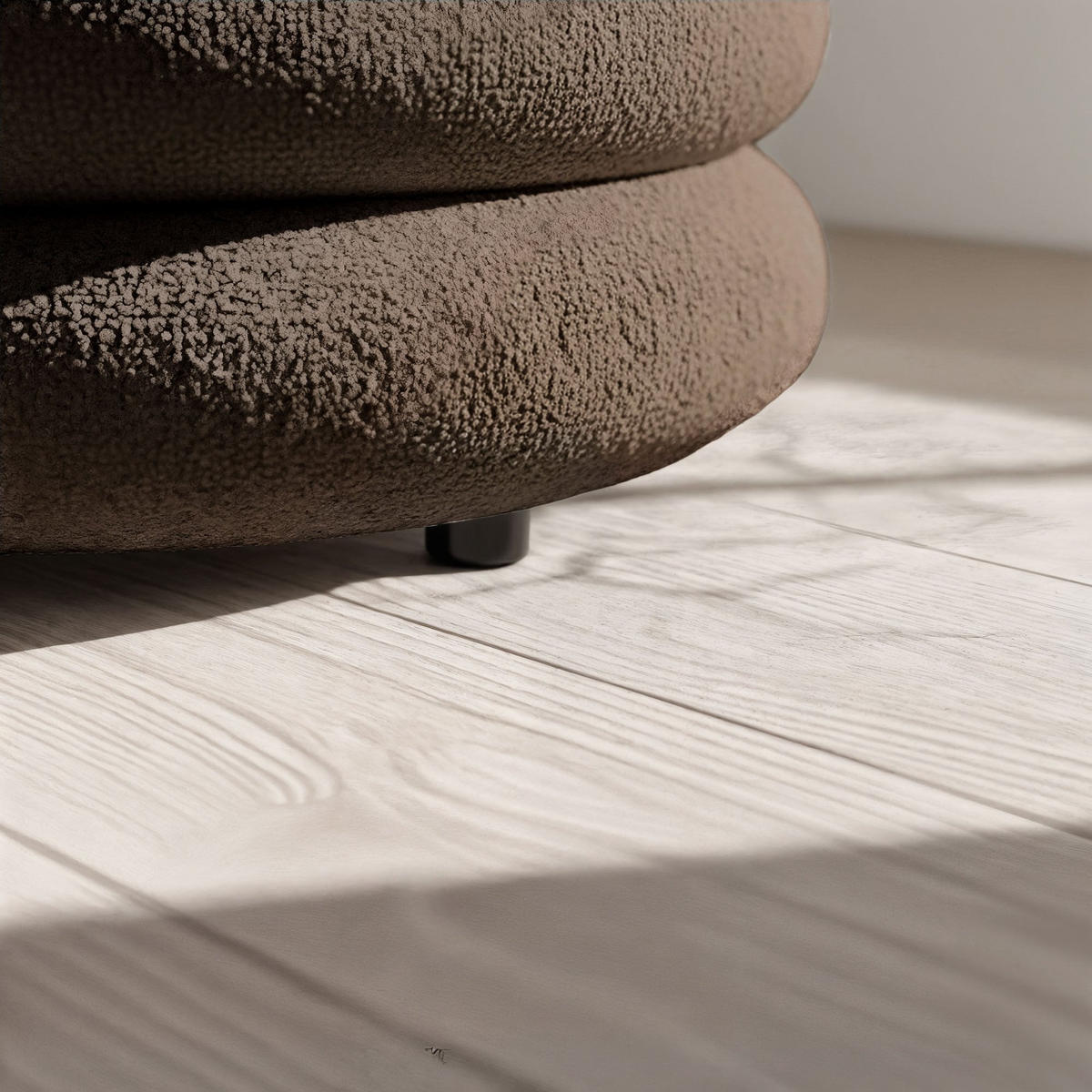 PRESVUČENA KLUPA s pohranom, smeđa - smeđa, tekstil (55/45/55cm) - RAUMHIRSCH FURNITURE