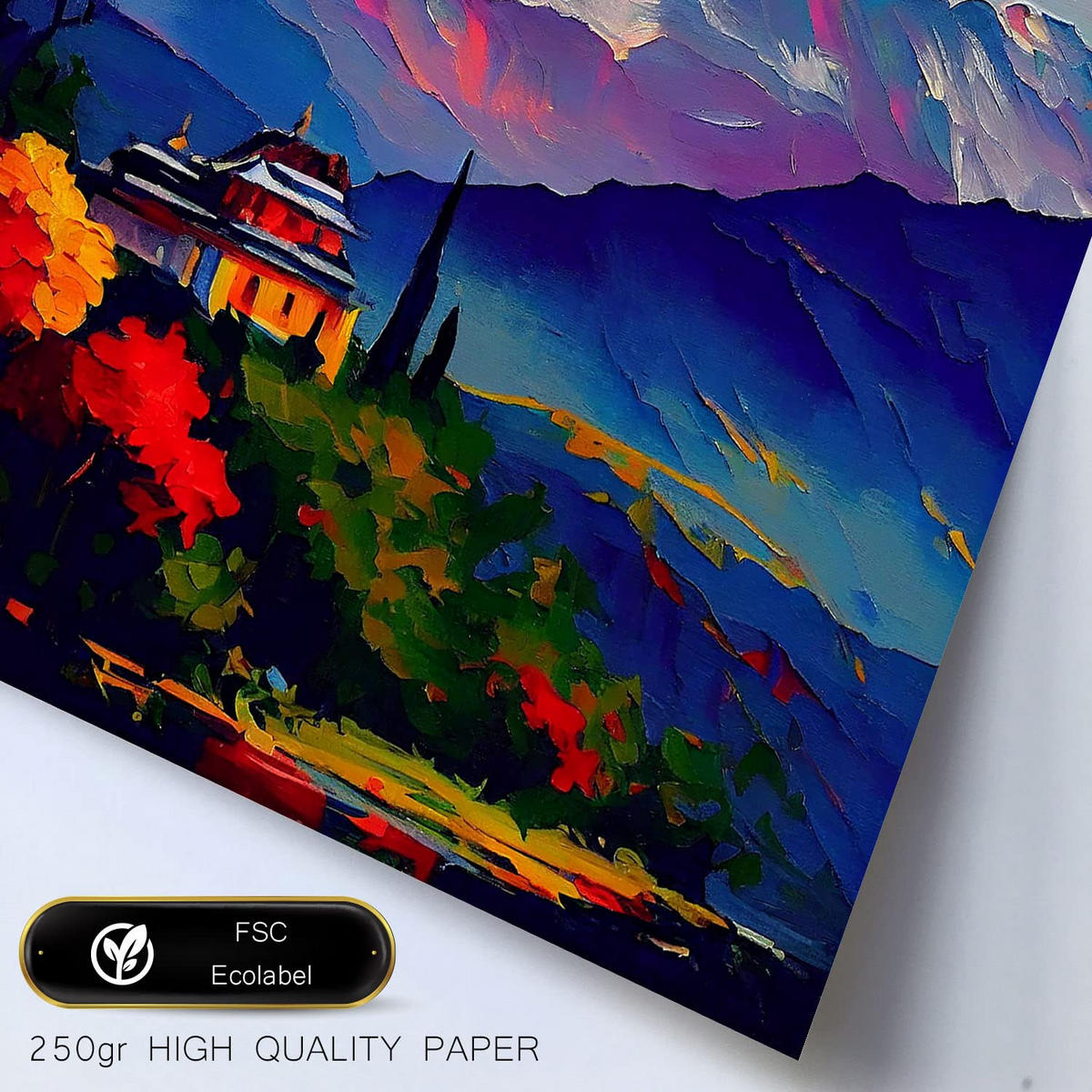 POSTER Set Mit 6 Vermächtnis Im Ölgemälde Stil A3 & A4 Weißer Rahmen - Weiß, Papier (29/3cm) - Nacnic