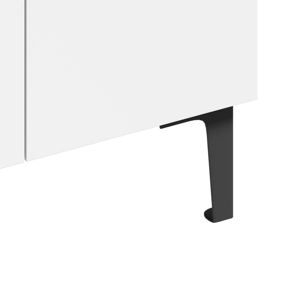 SCHUHSCHRANK 60/95/34,5 cm Weiß/Schwarz aus Holzwerkstoff mit verstellbaren Einlegeböden - Weiß, Holzwerkstoff (60/95/34.5cm) - OKMYHOME