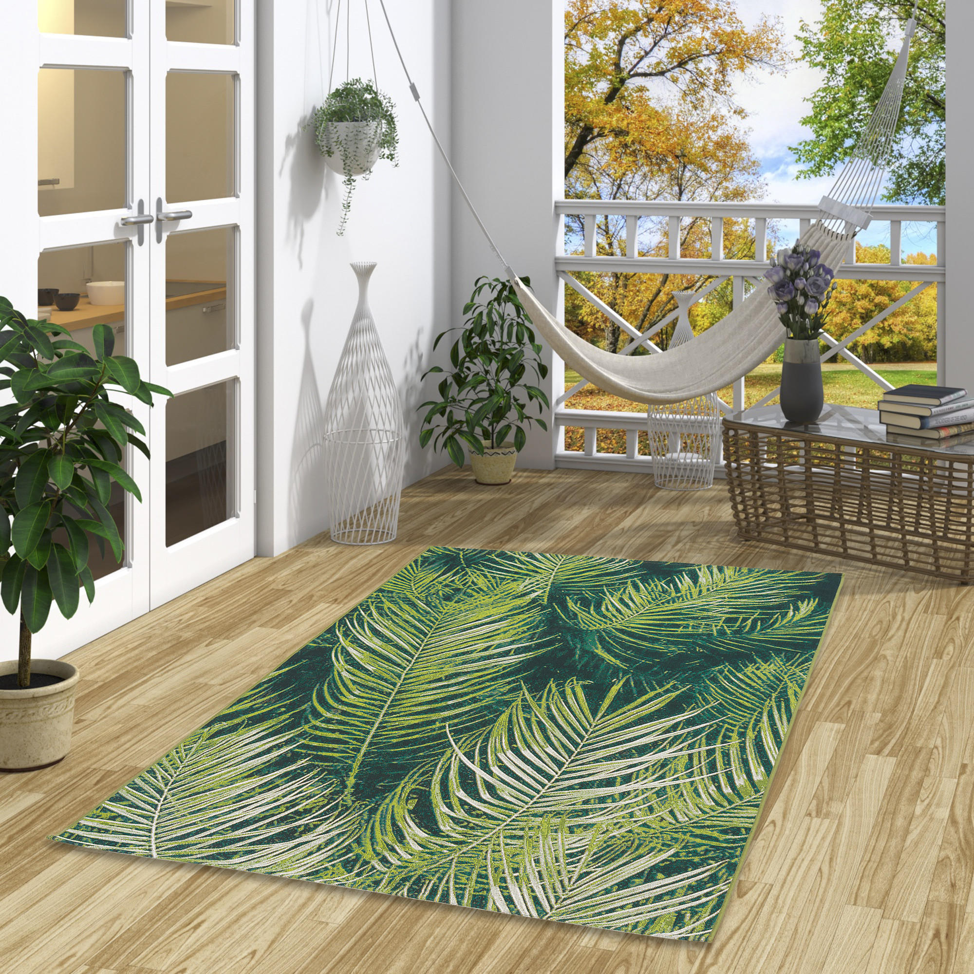 IN- UND OUTDOOR TEPPICH MALIBU - Grün, Textil (80/150cm) - Pergamon