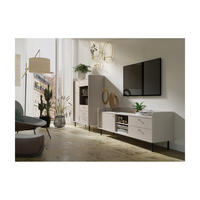 WOHNZIMMER Set – GRANDE System – Beige - Beige, Holzwerkstoff (103.5/133/42cm) - hi-markt