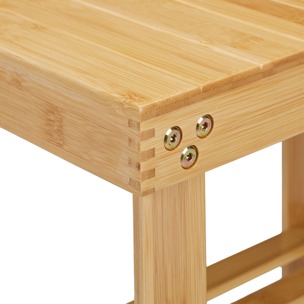 KOUPELNOVÁ stolička - světle hnědá, dřevo (44/41.5/28cm) - Relaxdays