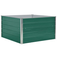 HOCHBEET 100 x 100 x 45 cm Verzinkter - Grün, Metall (100/45/100cm) - furnicato