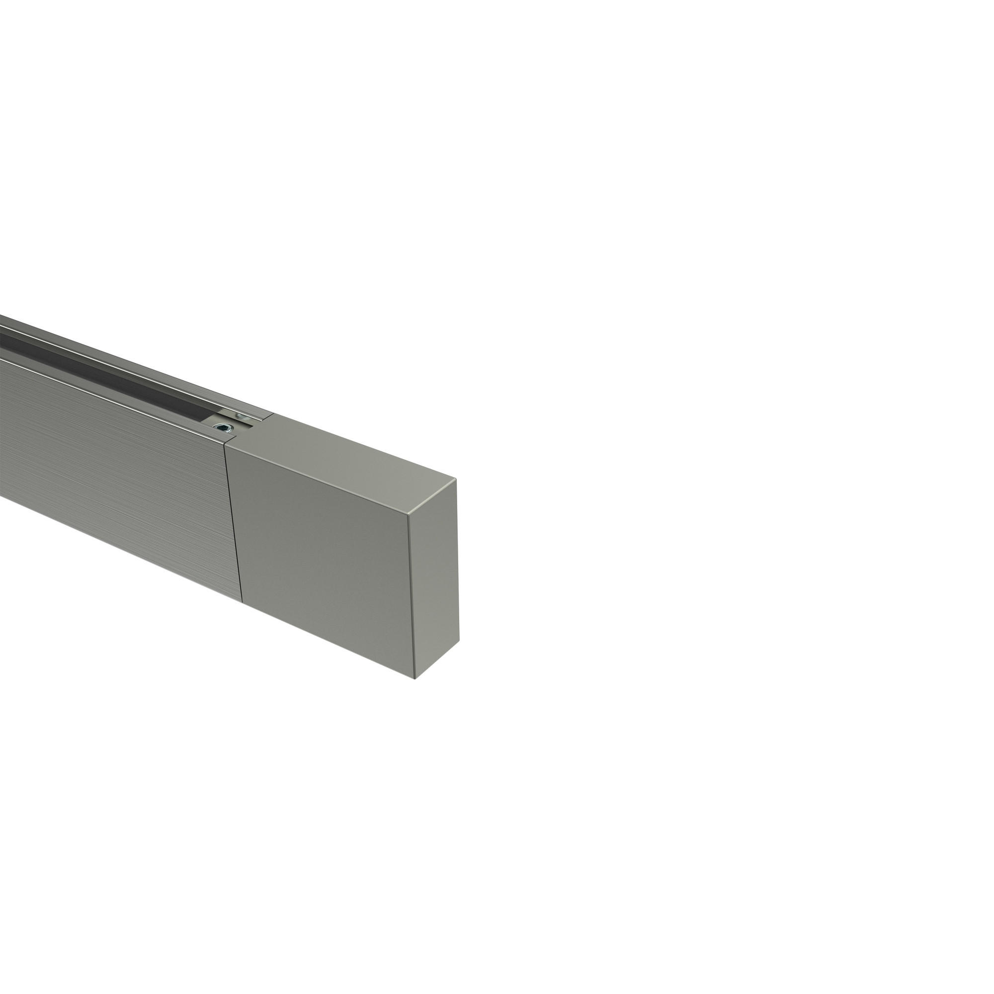ENDSTÜCKE FÜR GARDINENSTANGEN 14x35 mm, Lox Edelstahl-Optik, Packung 2 Stück - Edelstahlfarben, Metall (5.2/3.4/3.4cm) - INTERDECO