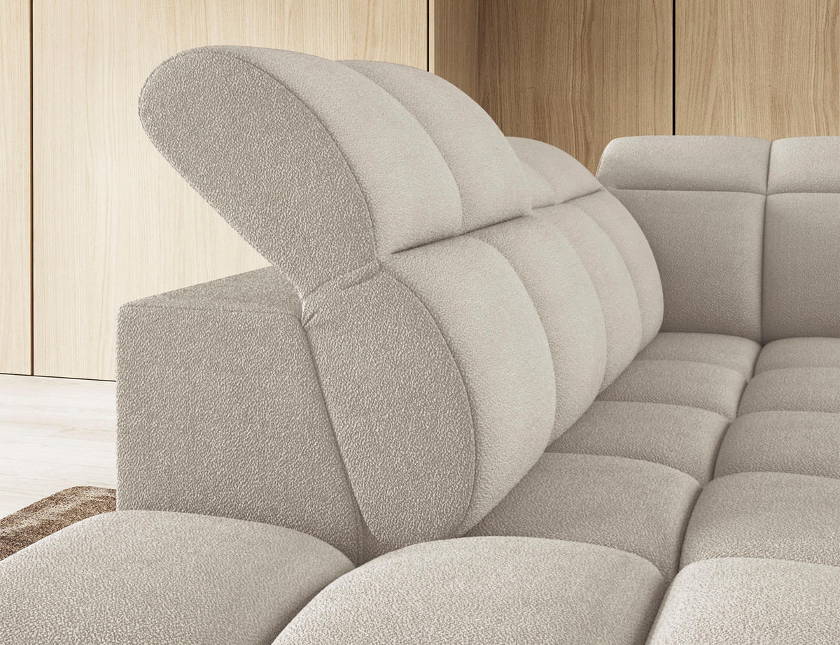 ECKSOFA Eagle L - Creme (Royal 18) - Creme, Holzwerkstoff (258/208cm) - Möblo