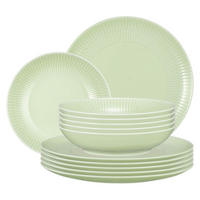 TAFELSERVICE Amina Seladon 12er Set - Grün, Keramik (1/1/1cm) - Seltmann Weiden