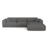 ECKSOFA RECHTS SCHLAFSOFA Steinbock Graphitgrau 280cm - Graphitfarben/Grau, Textil (299/165cm) - Sia Home