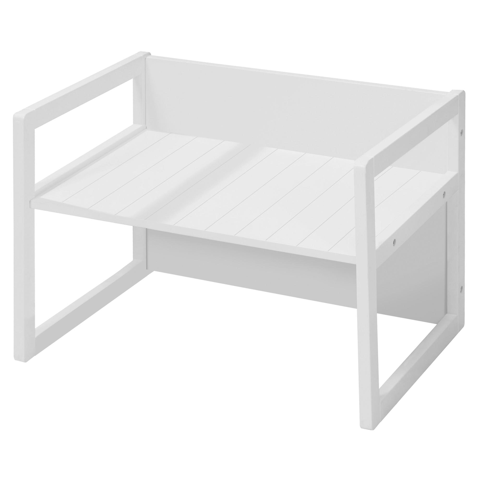 SITZBANK/ TISCH - Weiß, Holzwerkstoff (61/44/44.5cm) - Roba